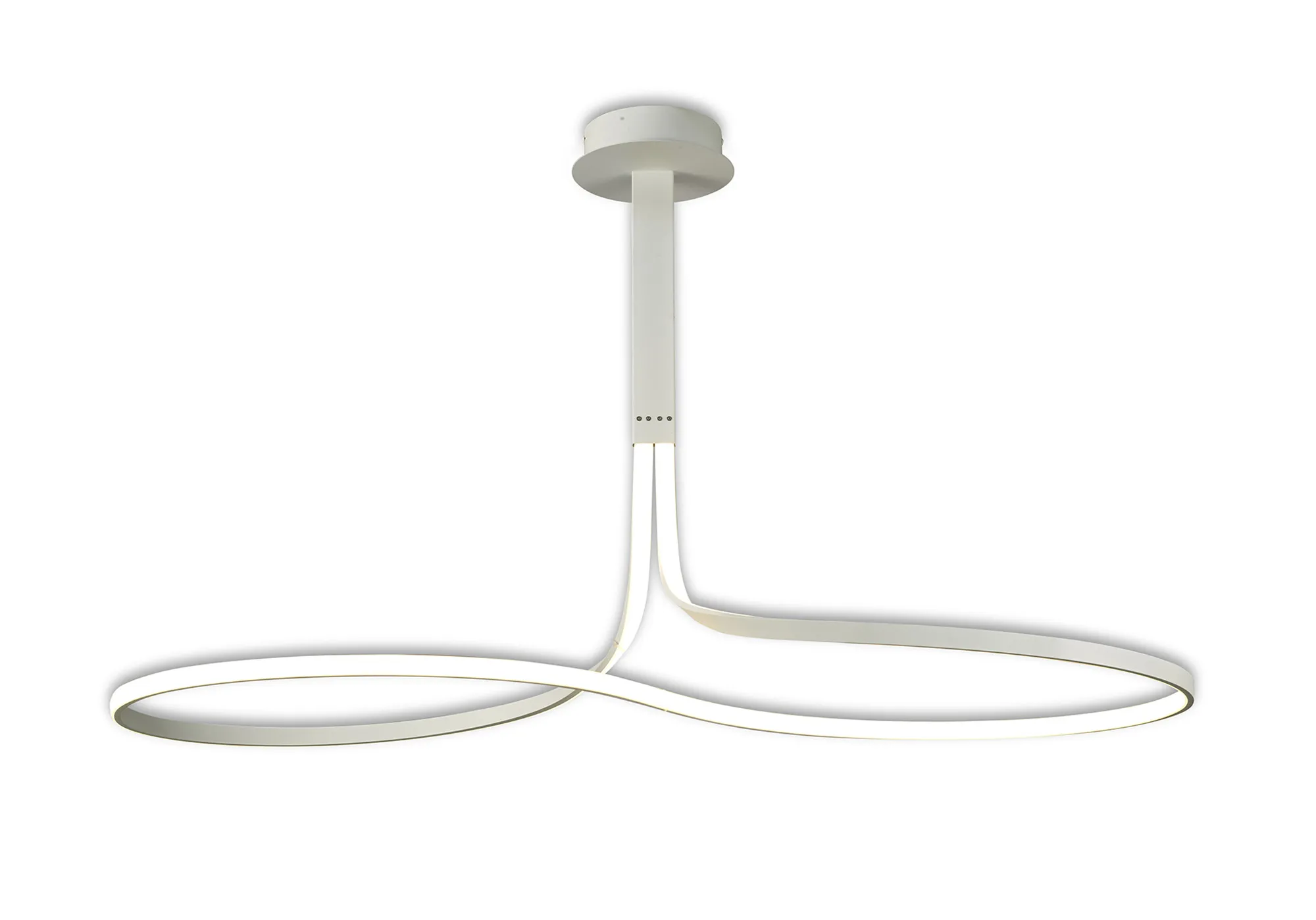 Nur White XL Ceiling Lights Mantra Semi Flush Fittings